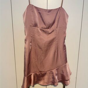 The Impeccable Pig Blush Satin Dress